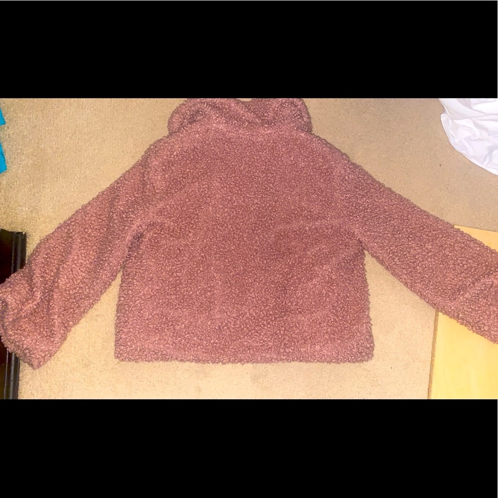 Pink Skylar + Madison faux fur coat with pockets - Picture 2 of 3